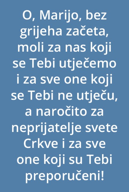 Bezgrešna Djevica Marija